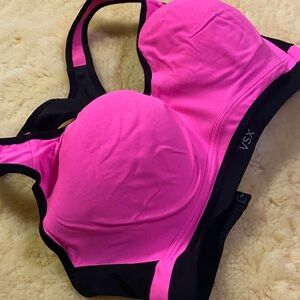 VSX Vibrant Pink and Black Sports Bra